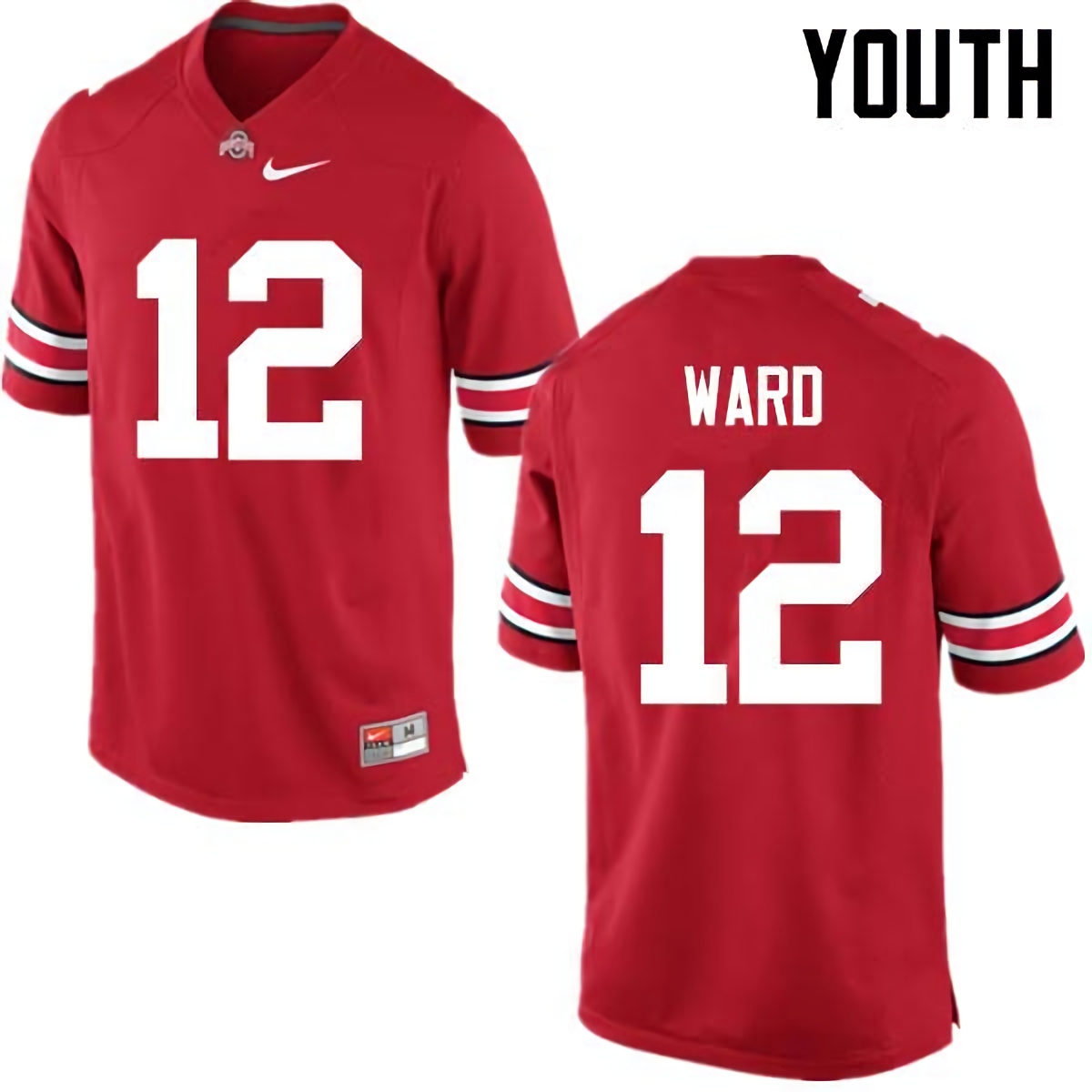 Denzel Ward Ohio State Buckeyes Youth NCAA #12 Nike Red College Stitched Football Jersey NRW8156HW
